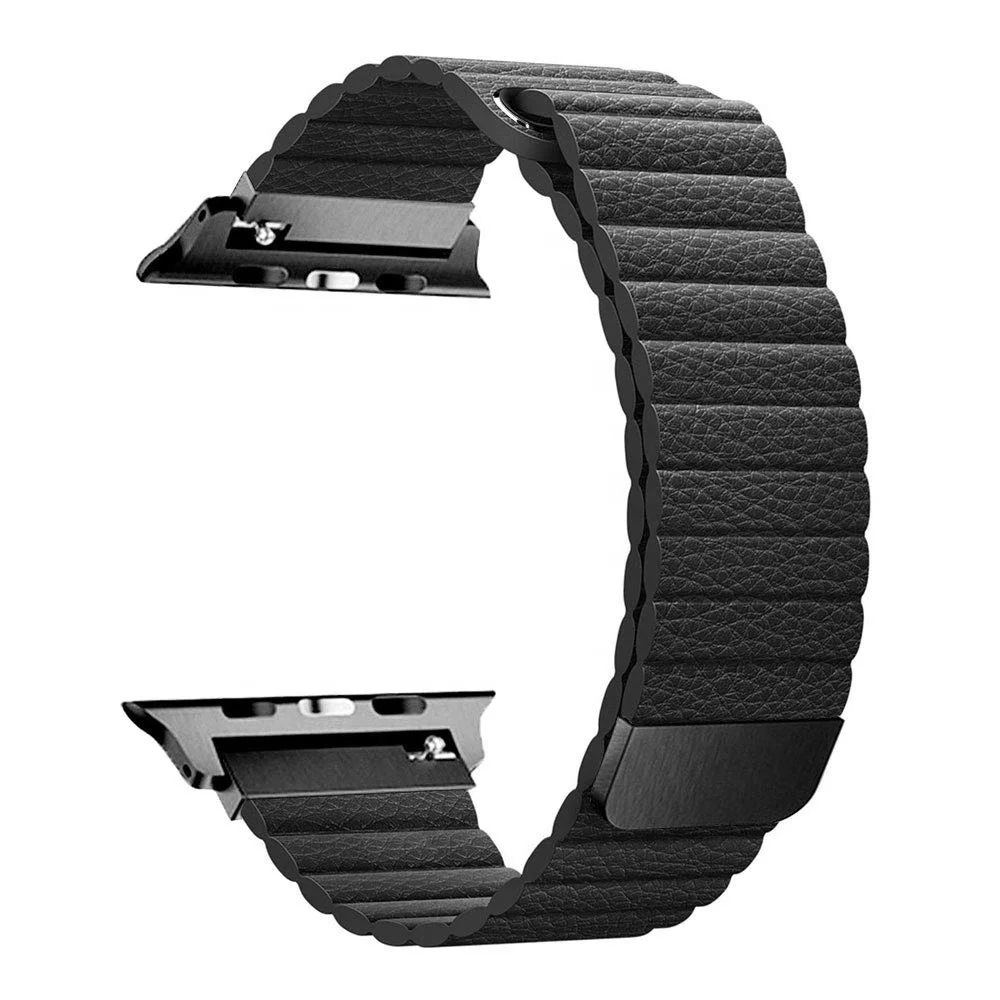 

Tschick Sport Loop For Apple Watch, Leather Band with Strong Magnetive Closure, Strap Replacement for iWatch Series 5/4/3 / 2/1, Multi-color optional or customized
