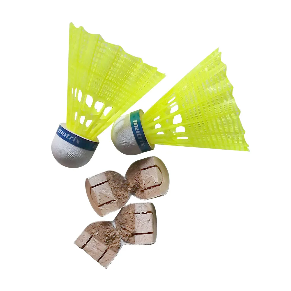 Hot sales double table taiwanese cork nylon badminton