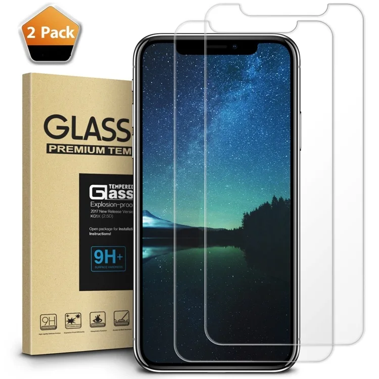 

Amazon Hot 2 Pack 9H Anti Fingerprint Tempered Glass Screen Protector For Apple Iphone 11 Pro Max