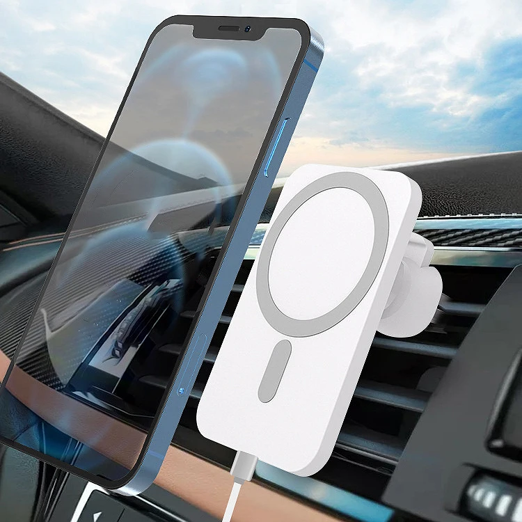 

car vent mobile phone holder 360 rotatable car phone holder magnetic wireless charging dashboard mount