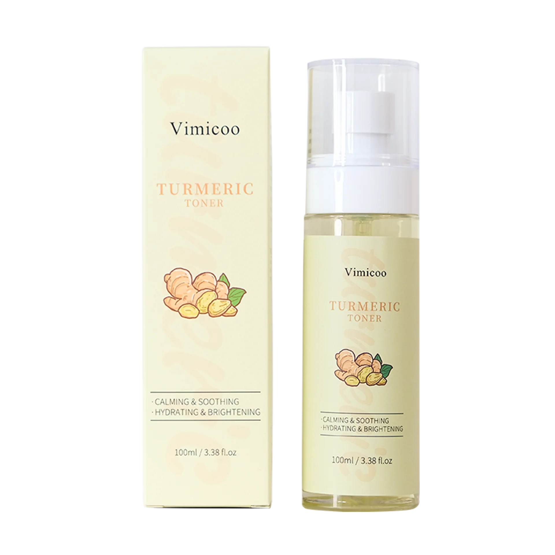 

Private Label Moisturizing Calming Soothing Spray Mist Organic Herbal Facial Skin Care Vitamin C Tumeric Turmeric Face Toner