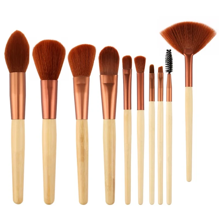

2020 Factory Cosmetic Makeup Brushes Set 8pcs Soft hair For foundation lipstick powder eyeshadow eyebrow makeup brushes, Customized color