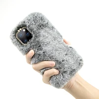 

for iPhone X XR Mobile Phone Case for Girls, Luxury Soft Furry Fur Covers for iPhone 11 Case Fur