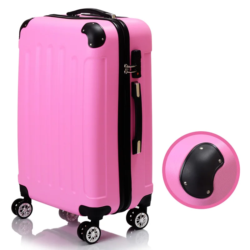 

26"Suitcase Candy Color Pink Travel Luggage High Quality Abs luggage Frosted 20/22/24" set luggage