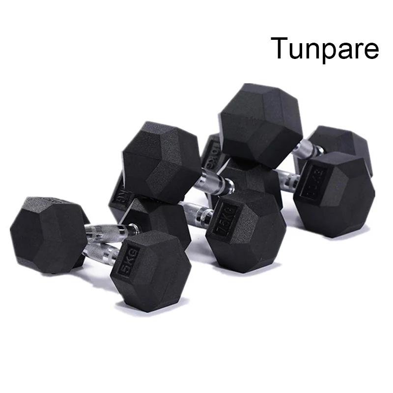 

Tunpare Fitness Dumbbell 2.5kg Power Training weights Adjustable Dumbbells Iron with Rubber Coated Set, Black