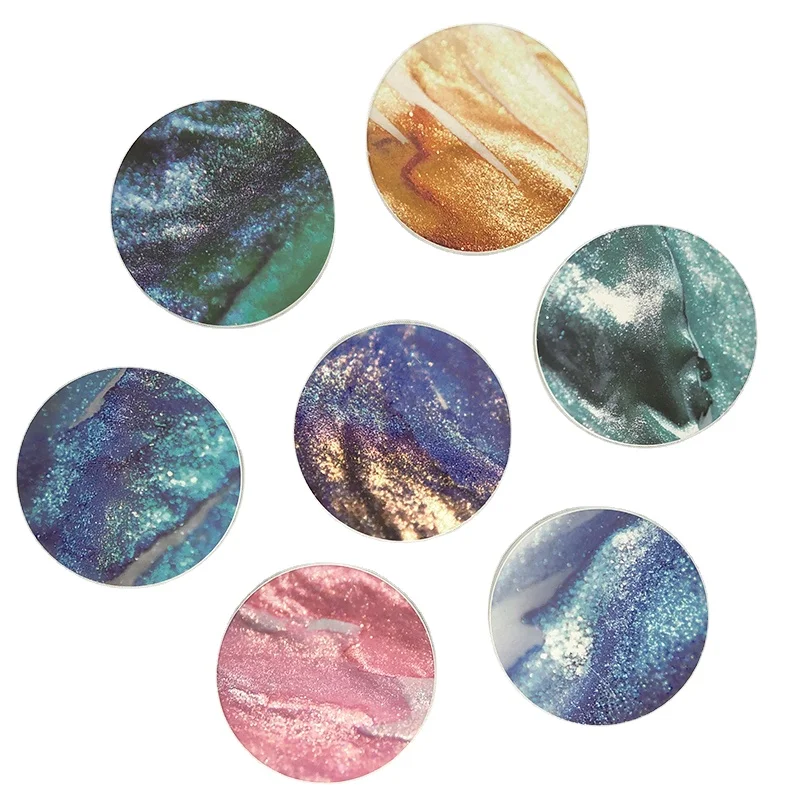 

OEM wholesale marble style ceramic cup coasters custom mug kitchen table cup mats&pads for drink, Cmyk