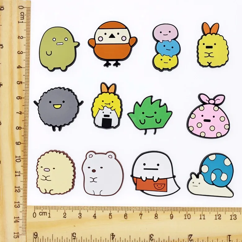 

Hot classic cartoon wholesale The corner of biological and Minne New PVC Shoe Charms Croc Charms Shoe Decoration, As picture