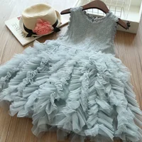 

2019 New Products Girls Summer Boutique Sleeveless Tutu Princess Party Dresses