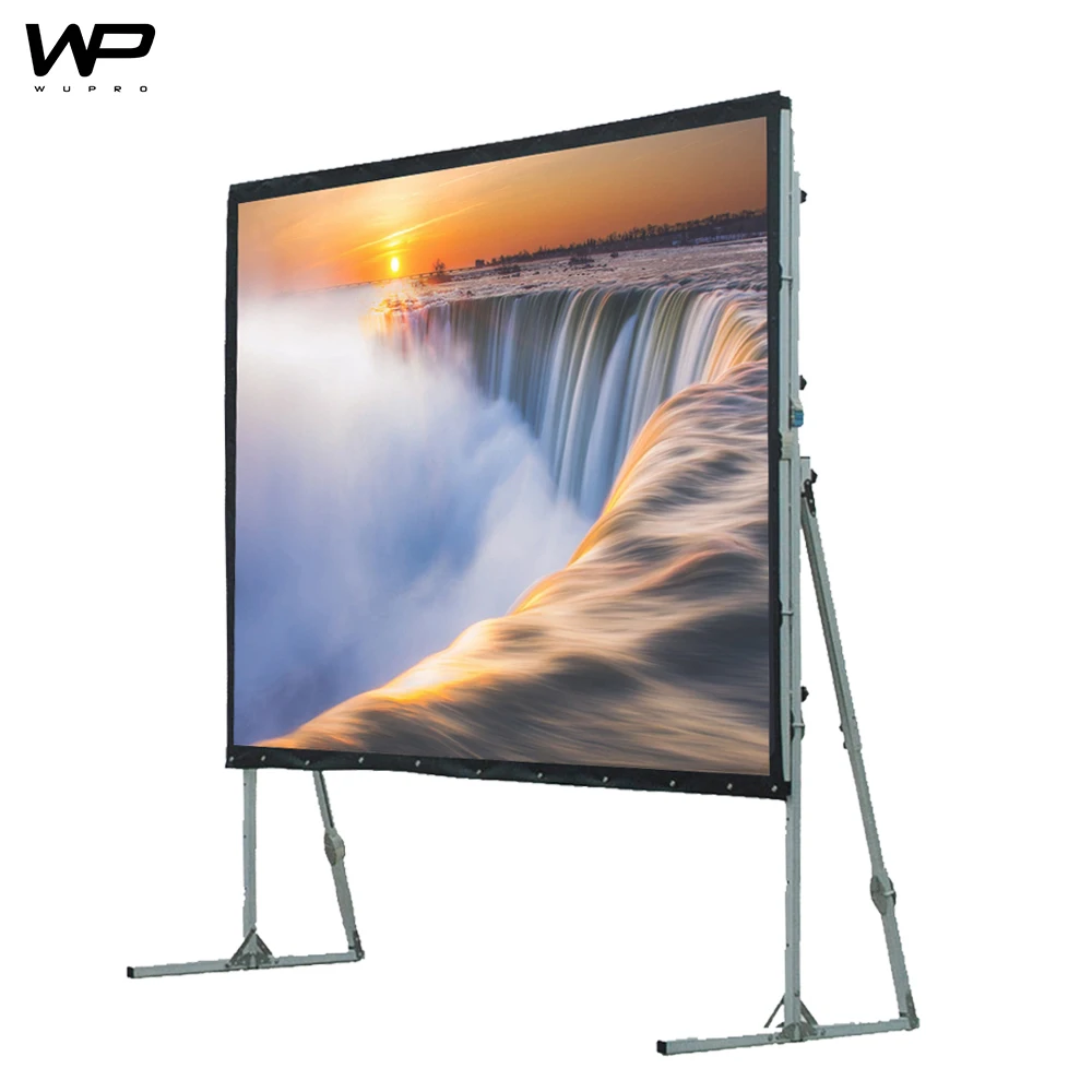 

[OEM] WUPRO projector 4K 8K 100" portable screen outdoor projector screen with stand projection screen