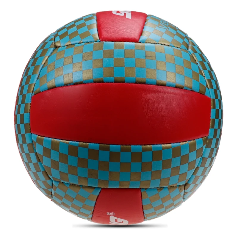 

Hot Sell Soft PVC Leather Machine Sewn Official Size 5 Volleyball with Customized logo, Customize color