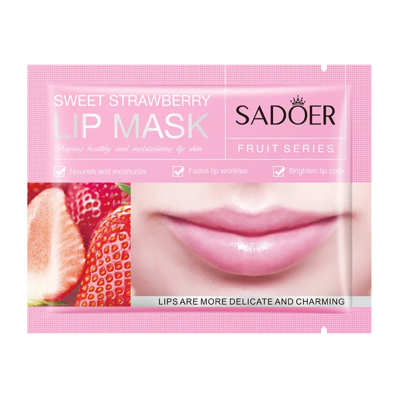 

SADOER avocado lip mask 8g moisturizing hydrating orange strawberry blueberry lip mask K1