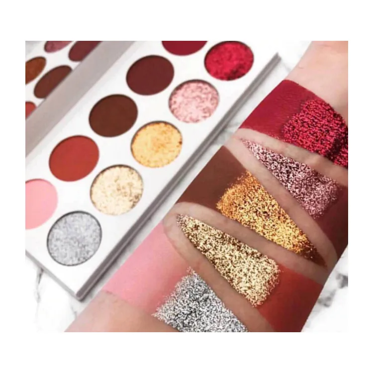 
high pigment 10 color eyeshadow palette private label 