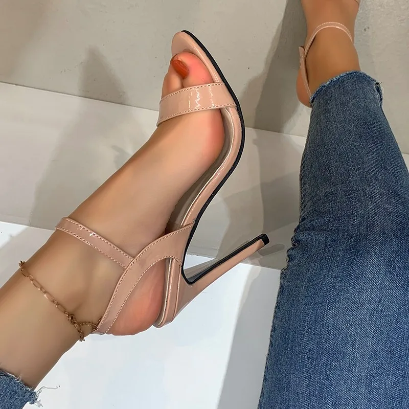 

Luxury popular women heels sandals formal leather wedge sandals high heels dress sandals shoes, Black,beige