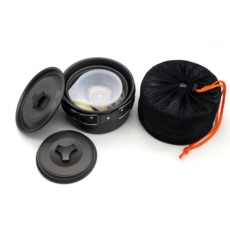 

Camping Cooking Set Hard Aluminum Outdoor Cookware