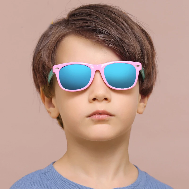 

Newest Trendy Colorful Kids Boy Sunglasses Girls 2021 Polarized Sun Glasses