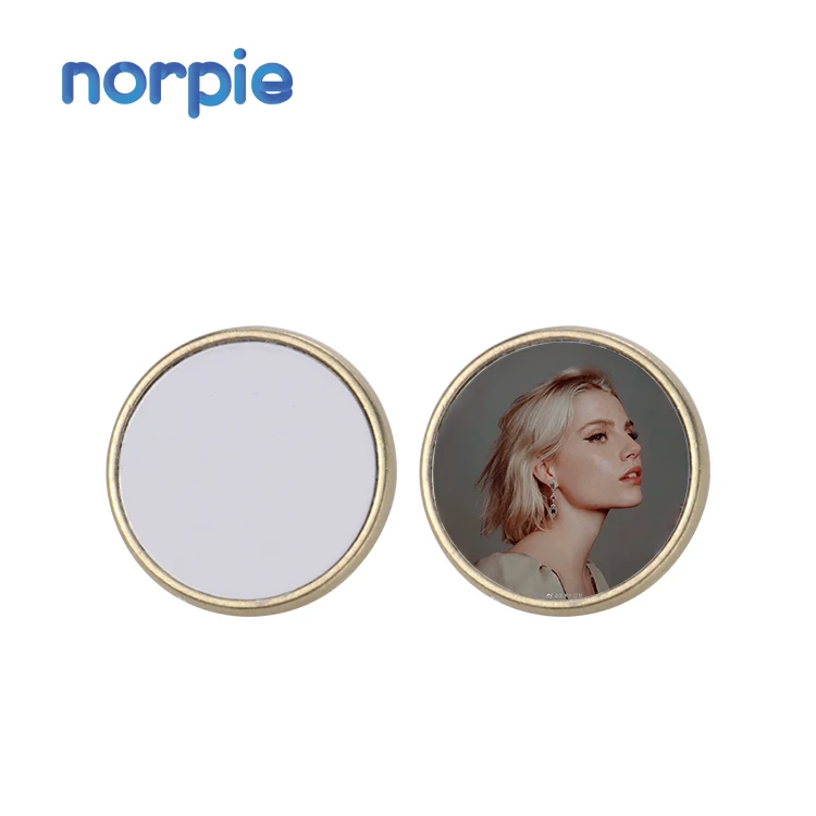 

Tag Badge Custom Gold Pin button badge Sublimation metal badge