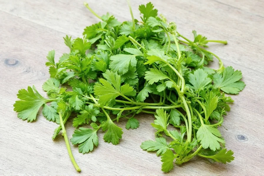 Assorted spices including coriander shown next to fruits and vegetables