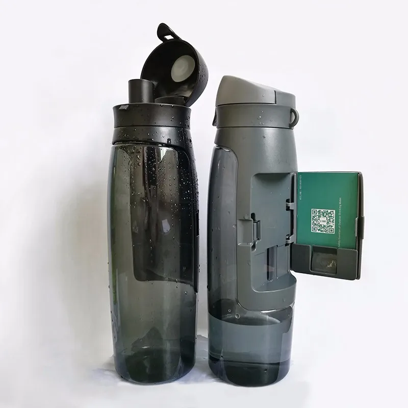 

tritan water bottle with storage parts for card/money, hot new products sport bottle