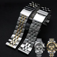 

Zhuolei stainless steel watchband 22mm 24mm solid metal band for breitling Watch strap mens watch bracelet for A49350 AB042011
