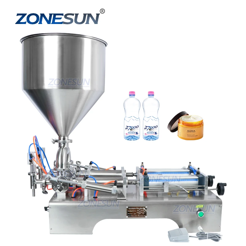 

ZONESUN ZS-GY2 Lubricating Oil Valve Piston Pump Pneumatic Liquid Paste Filling Machine