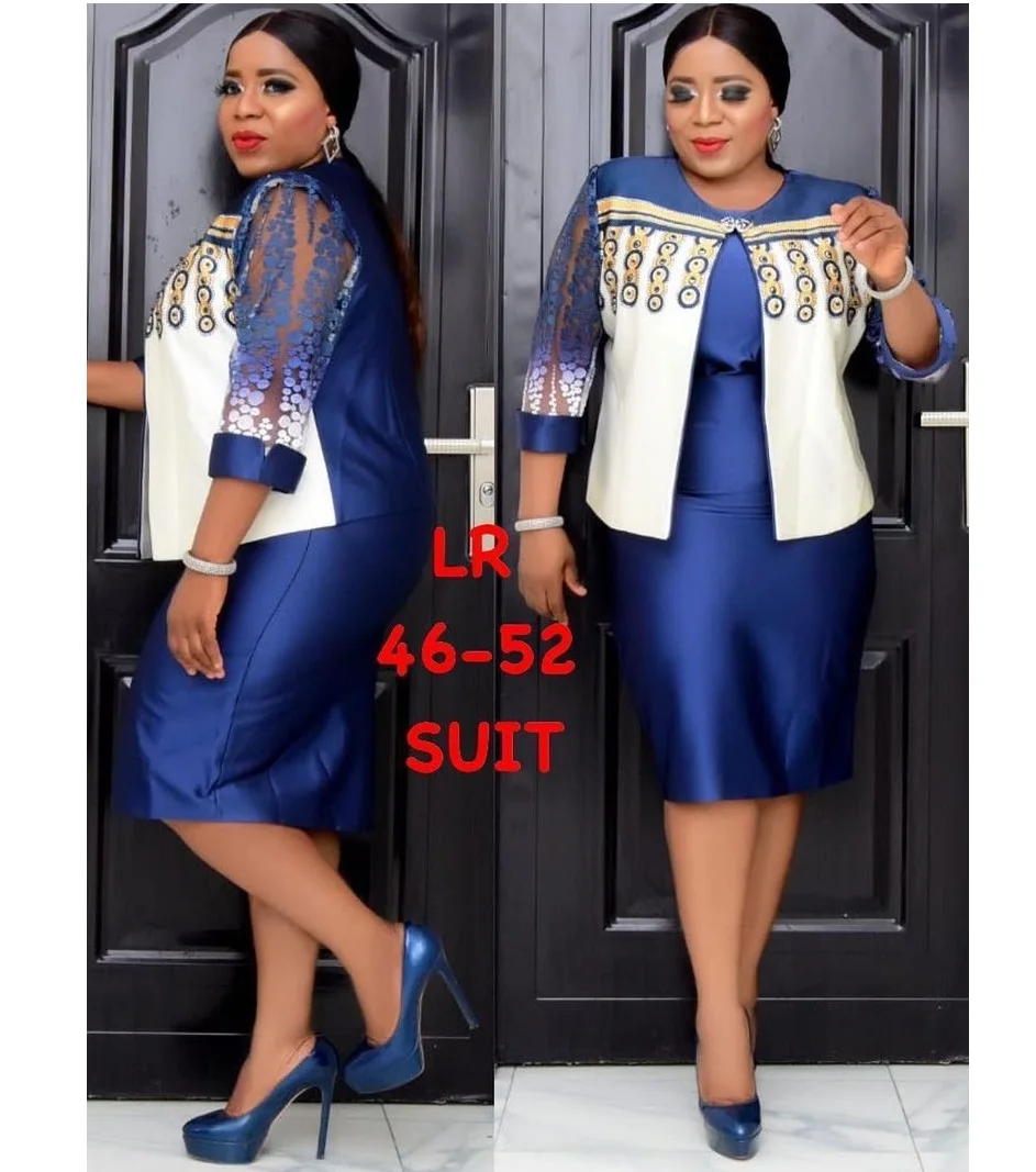 

Besting selling ladies formal dresses mature mother dress two piece african dress