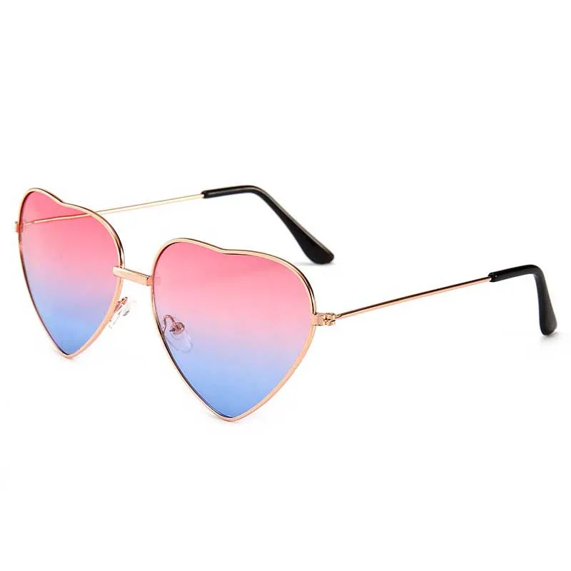 Heart women Love shape Fashion Metal Sunglasses sun glasses