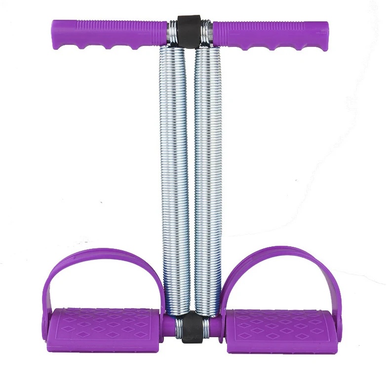 

Household Fitness Double Spring Reduce Fat Elastic Sit Up Pull Rope Foot Pedal Abdomen Leg Exerciser