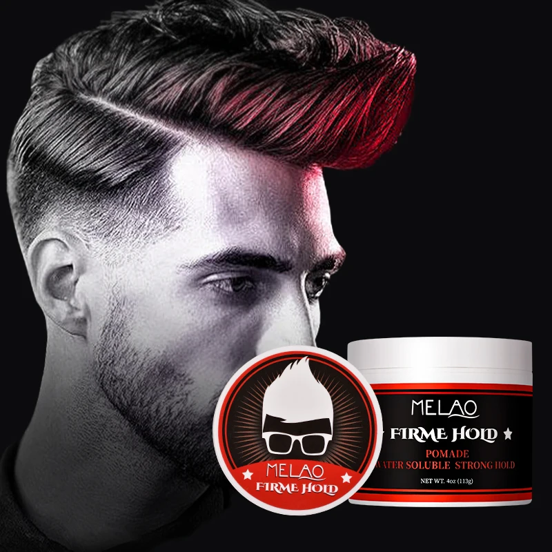 

OEM/ODM Private Label HIgh Quality Vegan Long Lasting Strong Hold Water Based Matte Styling Hair Pomade Wax For Man Men, Black