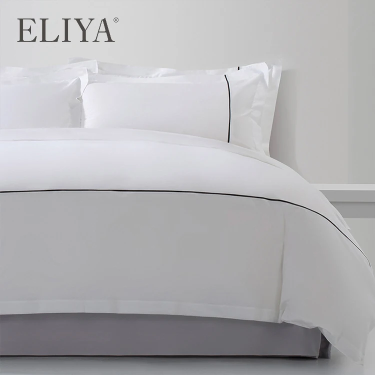 

ELIYA Hotel 6080S 400TC 500TC Egyptian Cotton Fitted Flat Bed Sheets Duvet Cover Pillowcase Bedding Sets Wholesale Customized