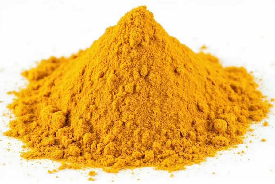 Turmeric substitute spices laid out on a wooden table
