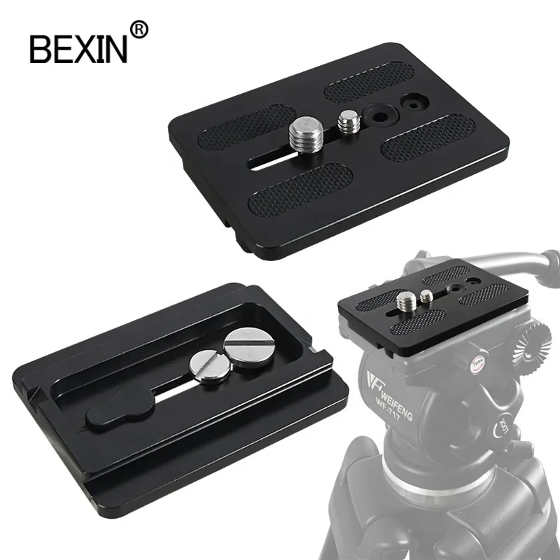 

Aluminum alloy quick release plate to stabilize camera for video shooting 717 quick release plate for tripod quick release plate, Black