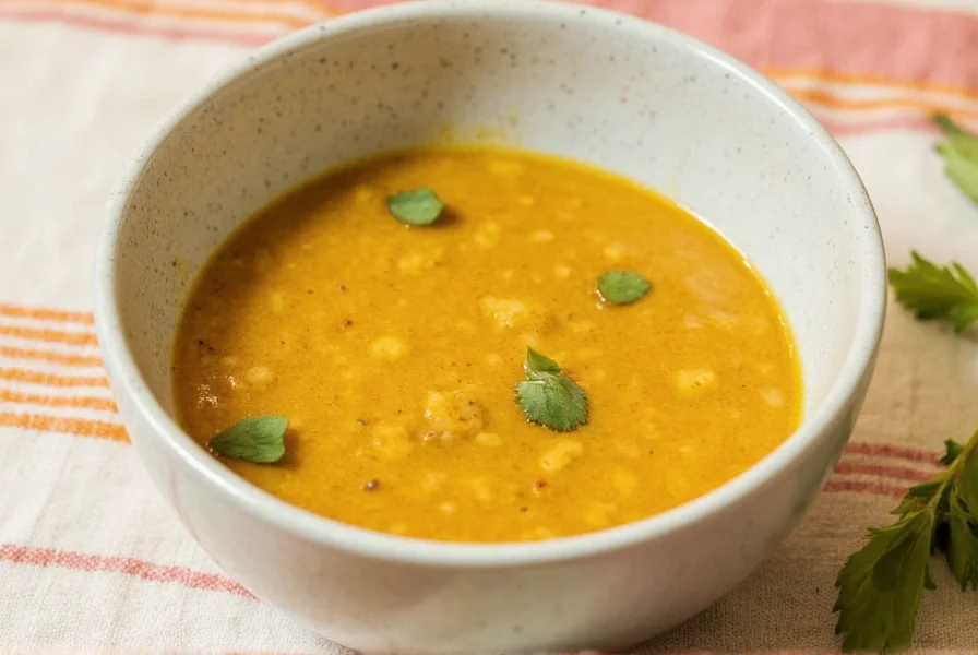 Modern dishes featuring yellow sauce