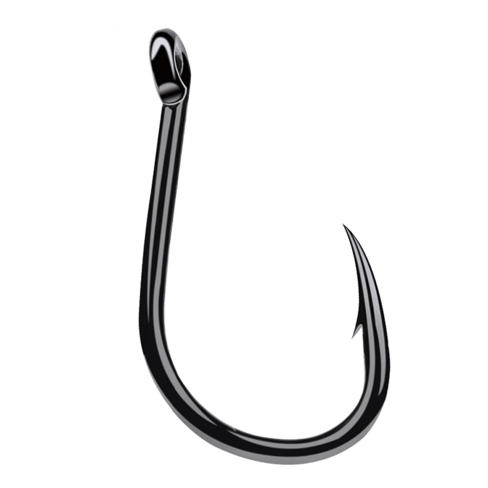 

100 pcs/pack high carbon steel common carp fishing wide gape hook, Picture