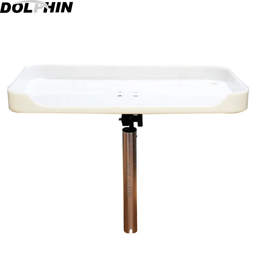 

Dolphin T Top Adjustable Fishing Boat Bait Board Fillet Table, White