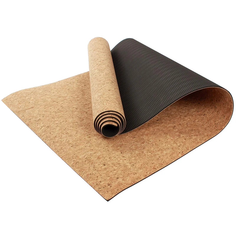 

Custom pilates eco friendly cork tpe yoga mat manufacturing, Cork color