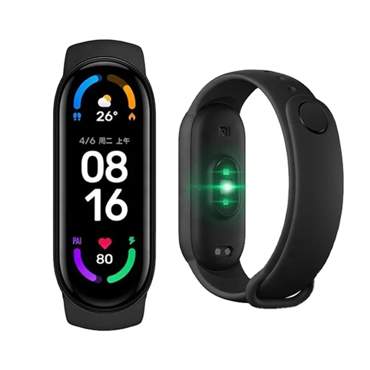 

Original Xiaomi Smartwatch Band 6 Temperature Online Reloj Music Smart Watch Wristband M6 Redmi Mi Smart Watch Band 6 For Huawei
