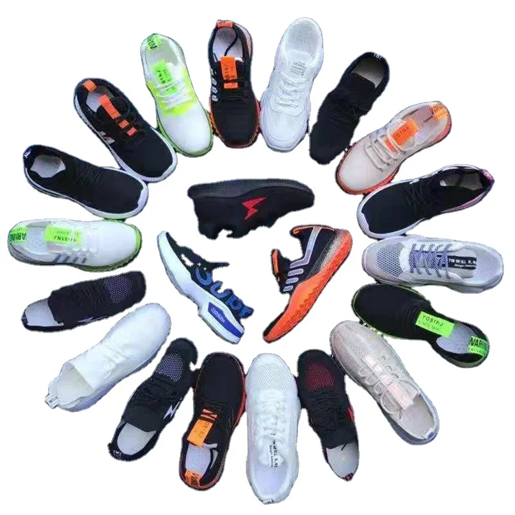 

New mix style men sports casual stock shoes running sneaker shoes stock, Mix color
