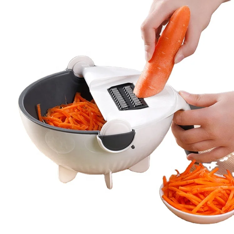 

9 in 1 Innovation Multi-functional Vegetable Chopper Cutter with Drain Basket Slicer Online Home Gadgets with peeler