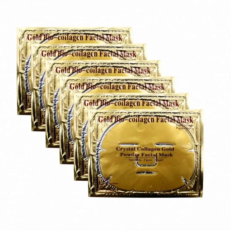

Factory private label supplied OEM wholesale whitening facial mask 24K gold collagen golden powder beauty face mask, Gold/black/white