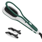 Bestope straight comb with clip personalized straightener brush new arrival hair iron brush flat straight comb