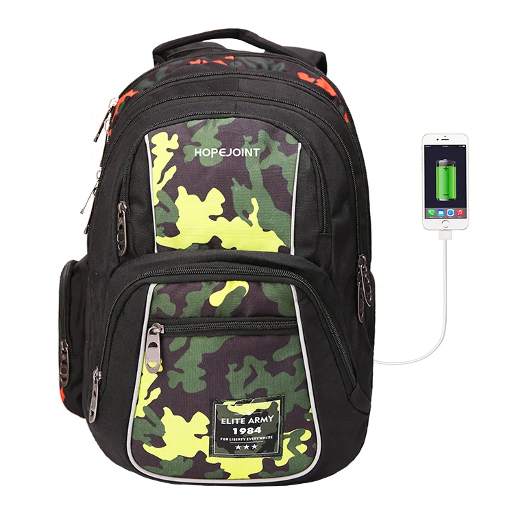 

Backpack School Bag Laptop With Usb Waterproof Charging Port Multifunction Charger Charge Travel 17.3 Inch Sublimation Big, Black