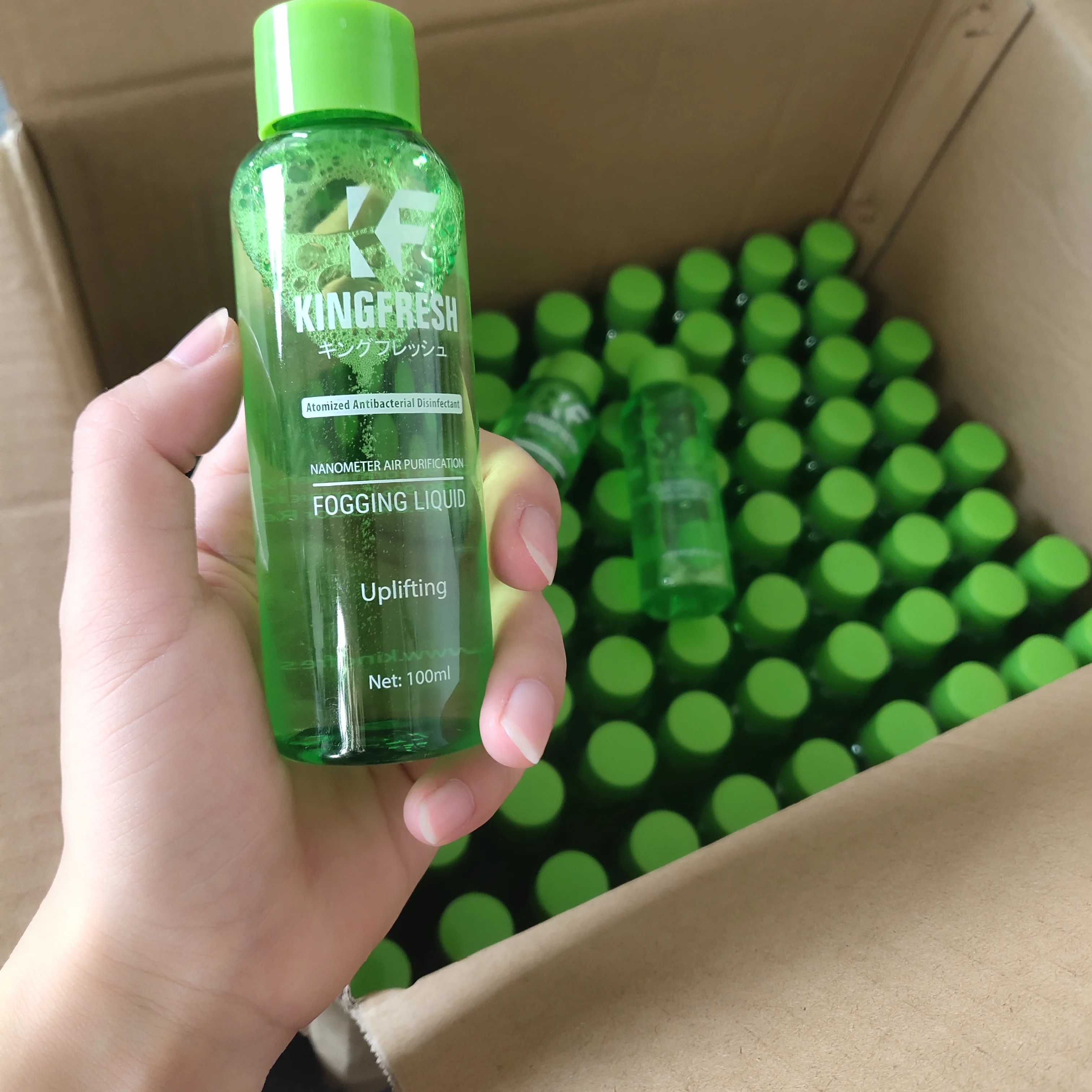 

Sterilizing air fog conditioner cleaning liquid germicidal 100ml for fog machine gun Air Purification Liquid