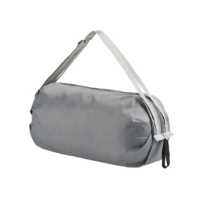 

Recycle Waterproof Clothing Foldable Shopping Bag Backpack, Eco Friendly Big Light Portable Reusable Zipper Grocery Tote Bag