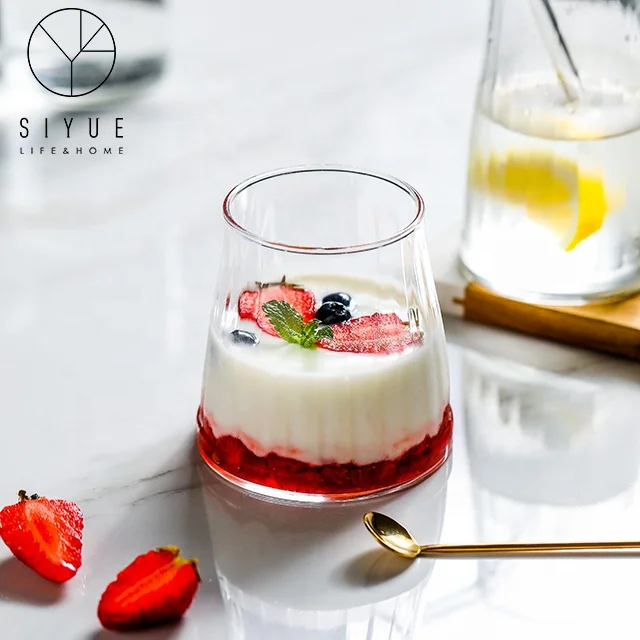 

Glassware Reusable Drinking Glass Coffee Tea Cup Set for Kitchen 330ml 1324