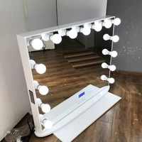 

DoCareLife 100*80cm MDF Wooden Frameless Hollywood LED Lighting Vanity Makeup Mirror with Bluetooth Speaker