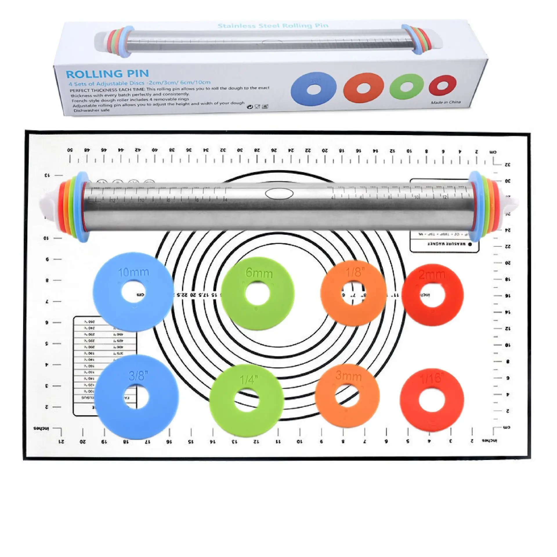 

Factory direct sale 17 inch stainless steel rolling pin