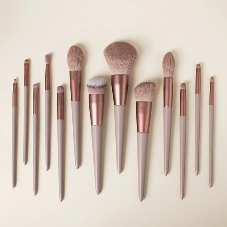 

makeup brush win floral makeup brush brown makeup brush set, Green/brown