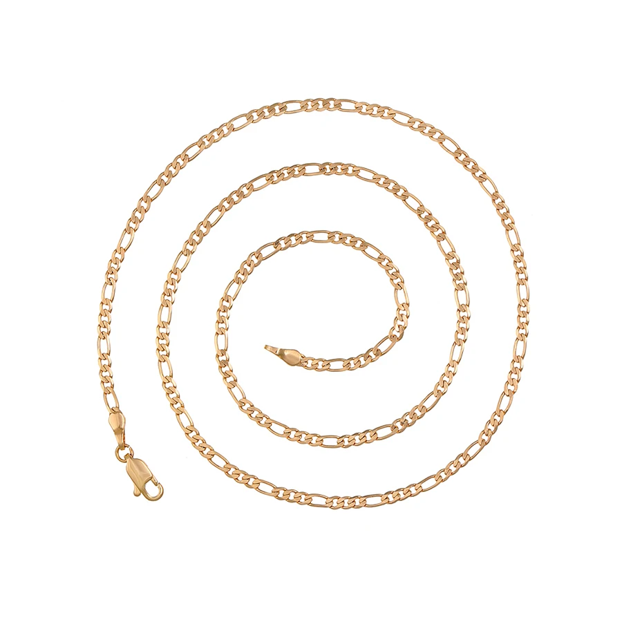 

46989 xuping fashion classic Yiwu booth selling Cuban link chain necklace