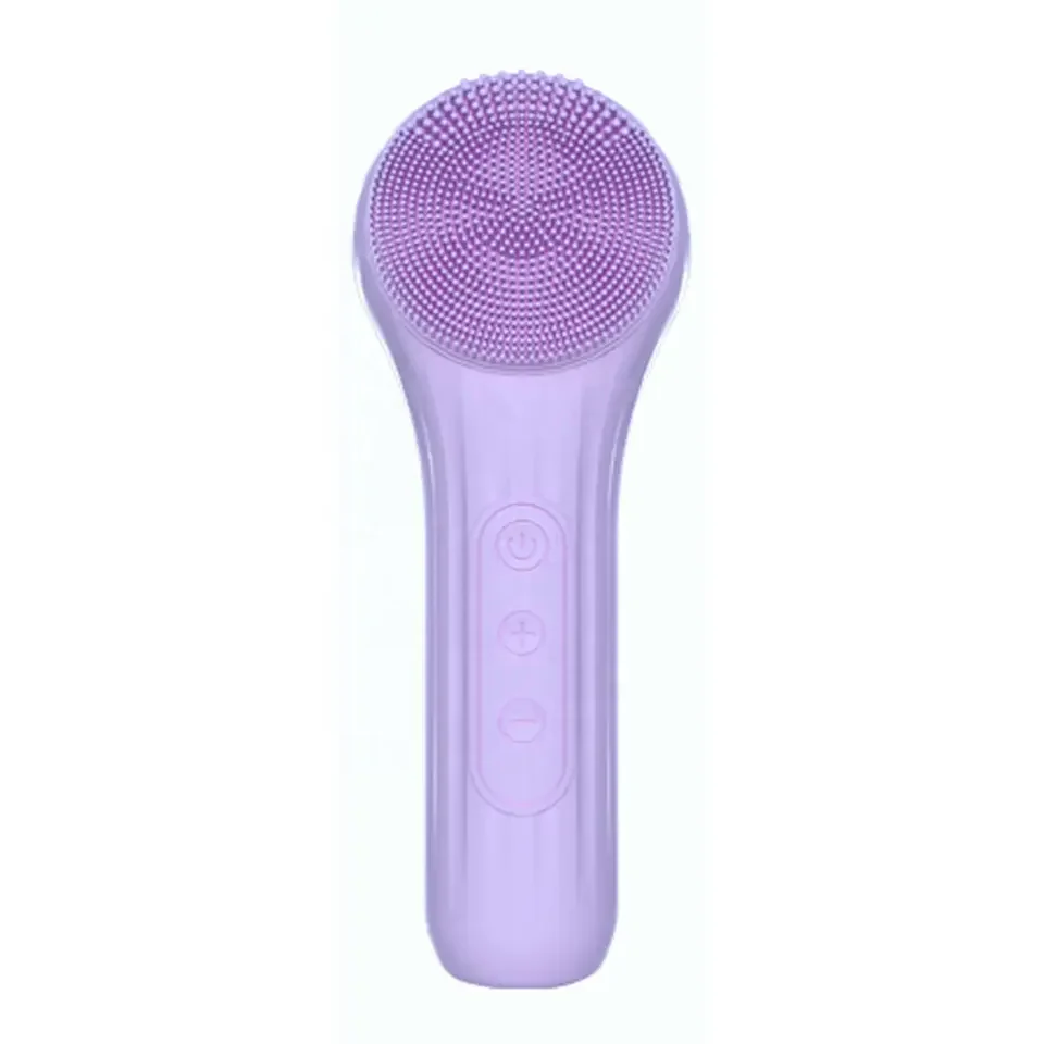 

Silicone Electric Facial Cleaning Brush Vibration Face Cleaner Deep Cleaning Pores Face Skin Care Tools Massager 2 Hours