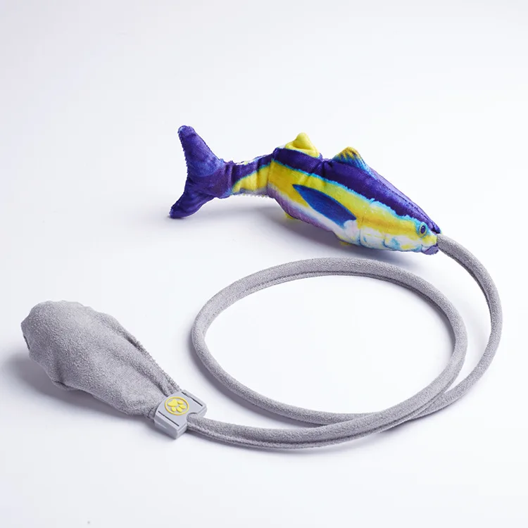 

Creative Cat Teaser Simulation Fish Toy Interactive Plush Toy with Airbag